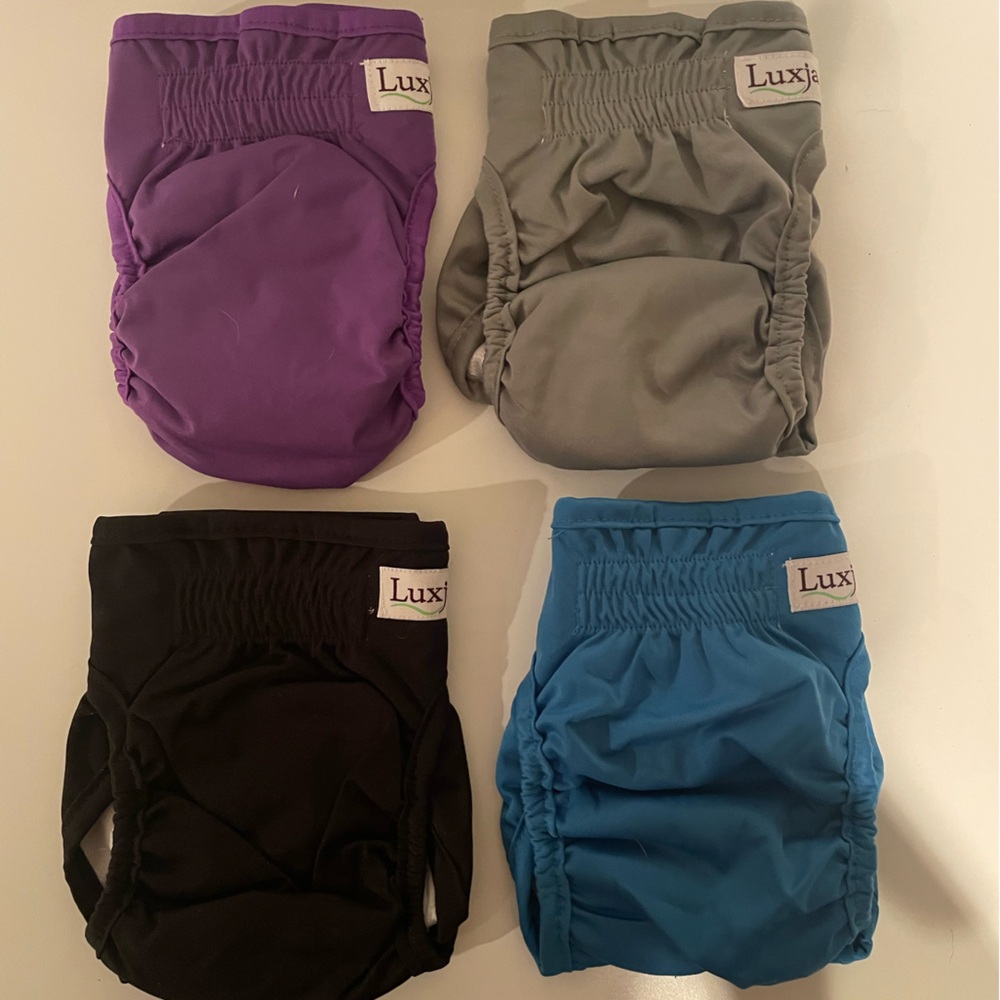 Lux Dog Housebreaking Pants - Purple, Gray, Black, Blue